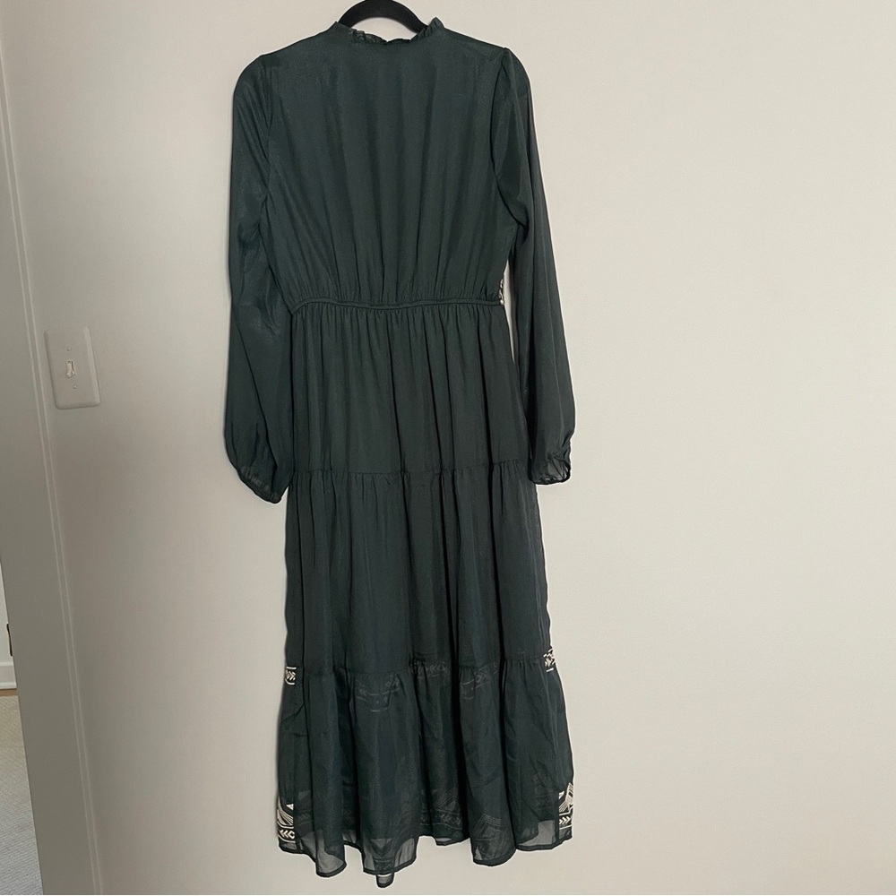Savanna Jane Emerald Green Boho Western Maxi Dress - Picture 5 of 5